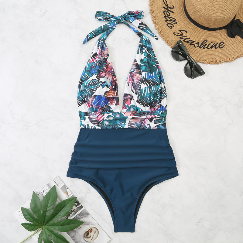 Navy - Bikini One Piece