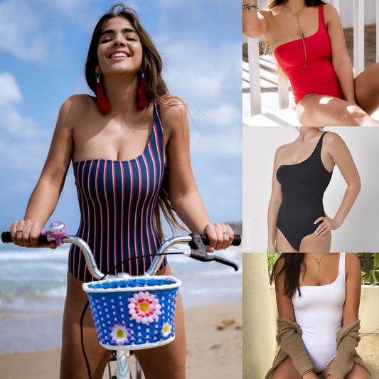 Francisca - One-shoulder Bikini One Piece